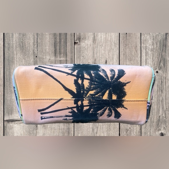 PINK Sunset Palm Tree Cosmetics Bag - Picture 5 of 7